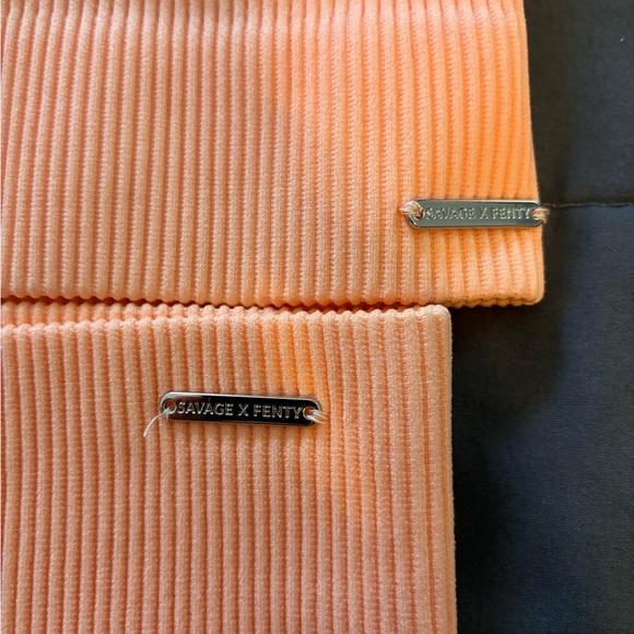 Savage X Fenty Pants - Savage X Fenty Coral Ribbed Ensemble